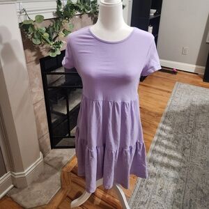 Shein Purple Ruffle Dress
